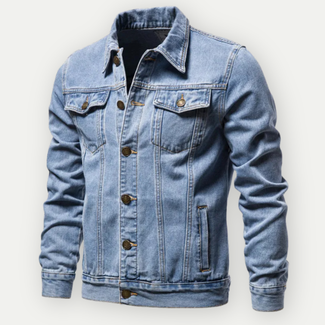 Adam - Zeitlose Denim Trucker Jacke für Herren